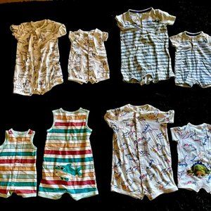 Matching Toddler And Newborn Outfits Sizes 18 Months And Newborn